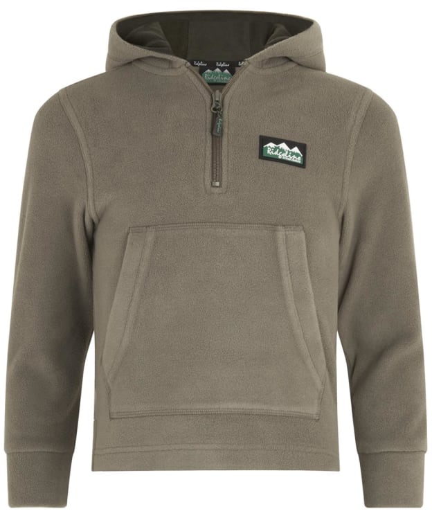 Kids' Ridgeline Ballistic Long Sleeved Fleece Hoodie - Smokey Olive