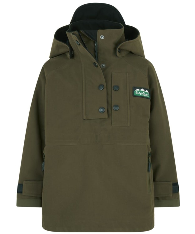 Kids' Ridgeline Monsoon Classic Waterproof, Windproof, Breathable Smock - Teak