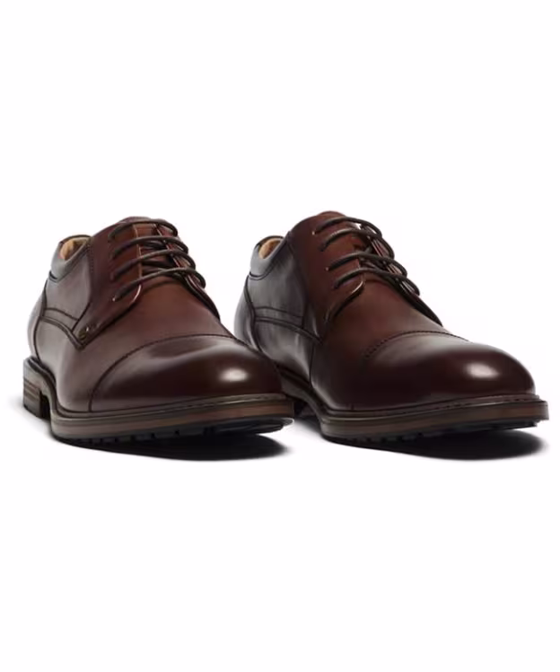 Men's Rodd & Gunn Darfield Leather Derby Shoes - Amaretto