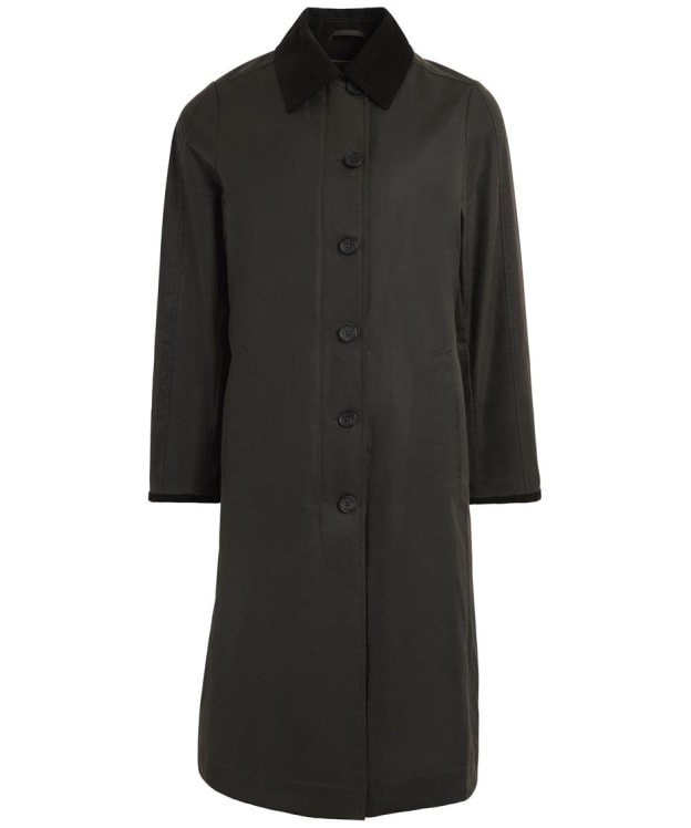 Women's Fairfax & Favor Edith Wax Longline Coat - Dark Khaki