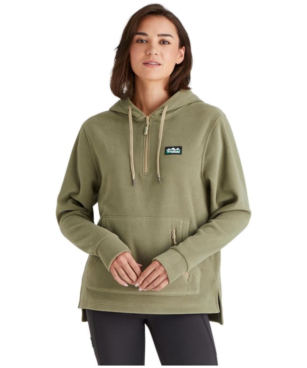 Women's Ridgeline Ballistic Long Sleeved Fleece Hoodie - Khaki Green