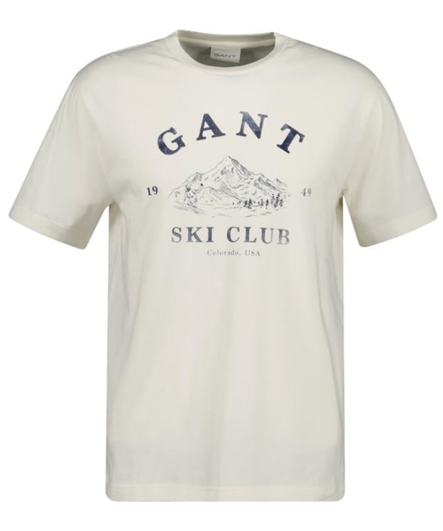 Men's GANT Graphic Short Sleeve T-Shirt - Cream