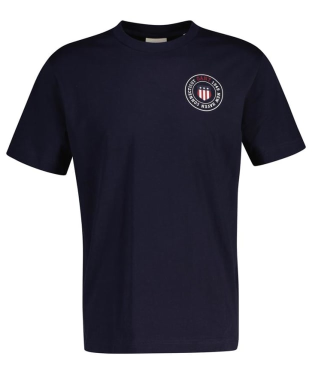 Men's GANT Graphic Short Sleeve T-Shirt - Evening Blue