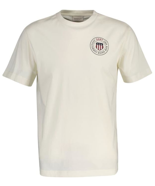 Men's GANT Graphic Short Sleeve T-Shirt - Cream