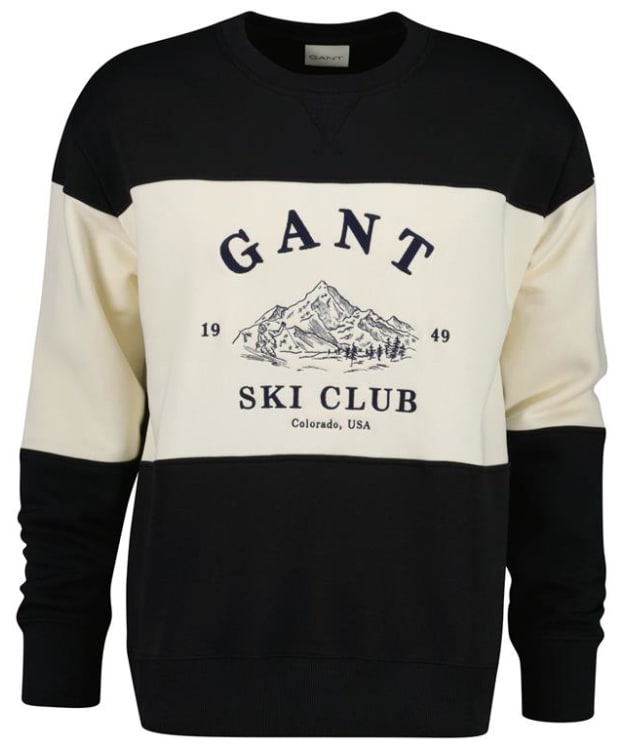 Men's GANT Blocked Embroidered Sweater - Black