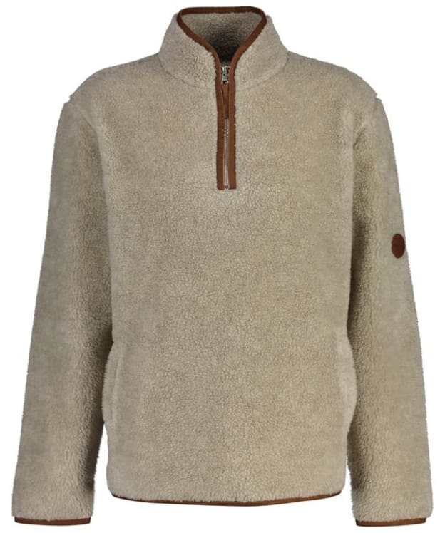 Men's GANT Half Zip Fleece - Cream