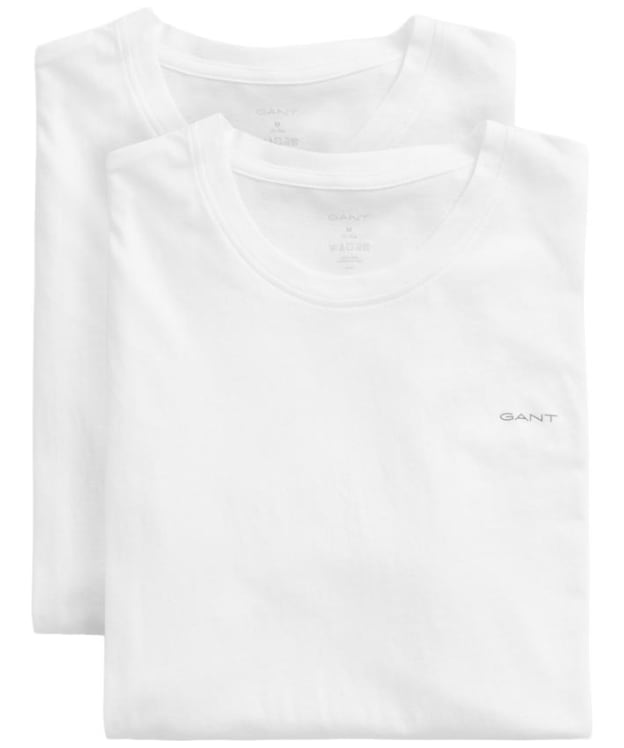 Men's GANT Crew Neck T-Shirt - 2 Pack - White