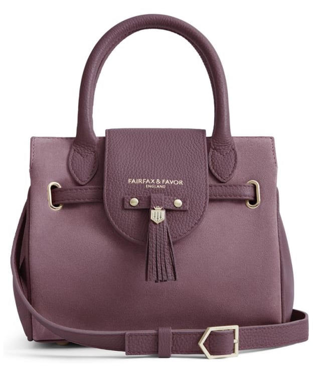 Women's Fairfax & Favor The Mini Windsor Suede Handbag - Heather