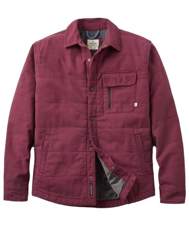 Men's Passenger Clothing Taranaki Canvas Quilted Overshirt - Fig