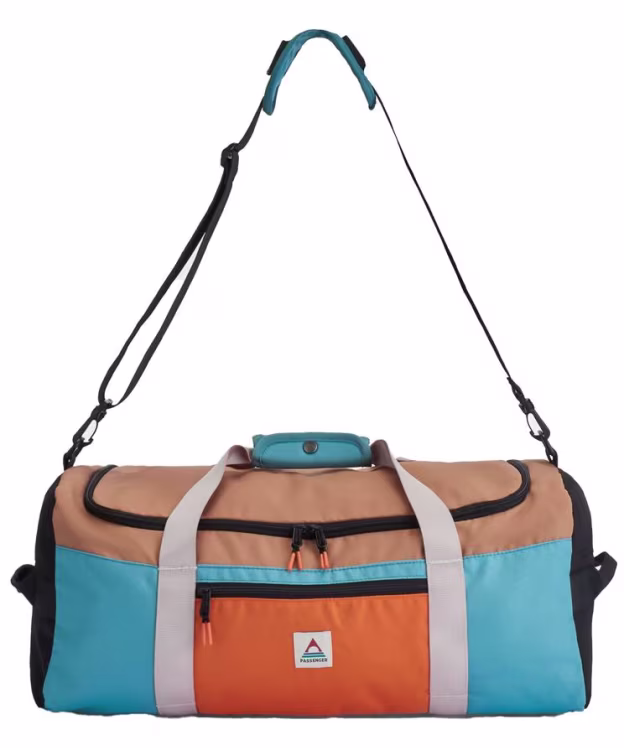 Passenger Clothing Boondocker Recycled 30L Duffel Bag - Arctic / Retro Orange