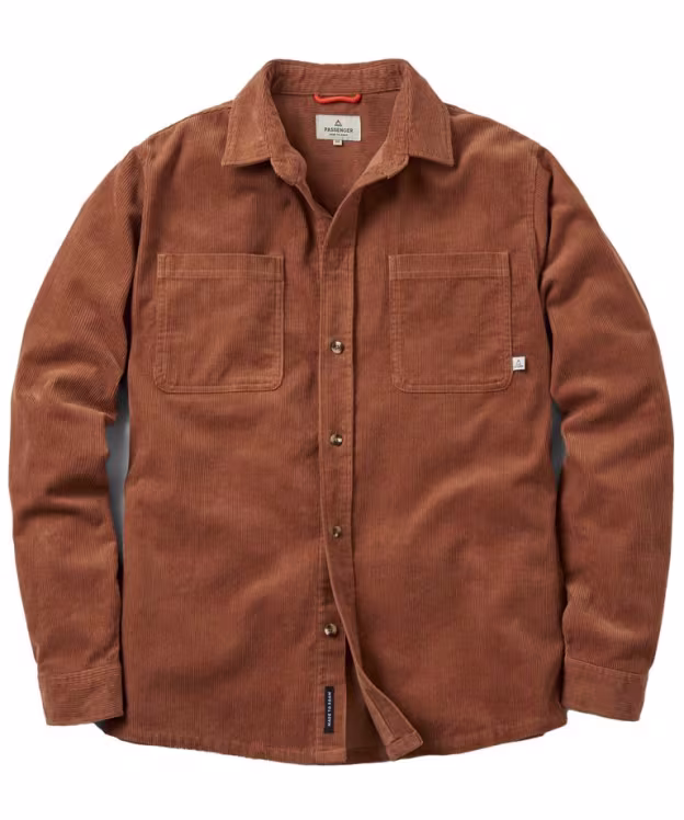 Men's Passenger Clothing Backcountry Cord Shirt - Toffee