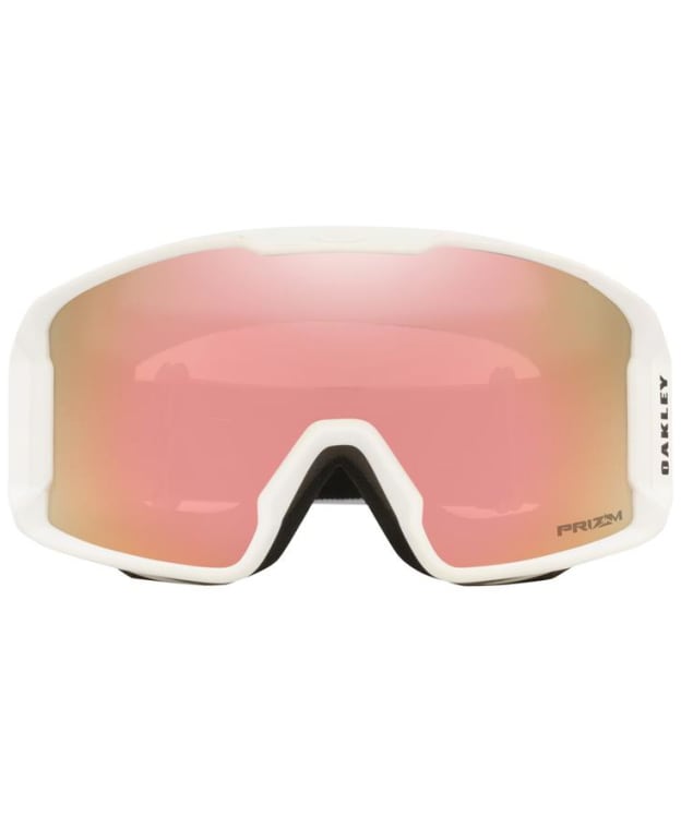 Oakley Line Miner M  Snow Goggles - Prizm Rose Gold Iridium Lens - Matte White