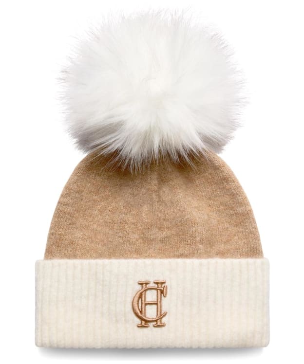 Women's Holland Cooper Chelsea Bobble Hat - Camel
