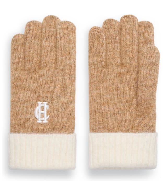 Women's Holland Cooper Chelsea Knitted Gloves - Camel