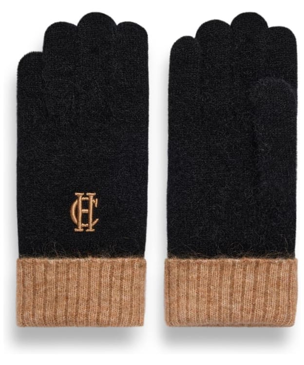 Women's Holland Cooper Chelsea Knitted Gloves - Black