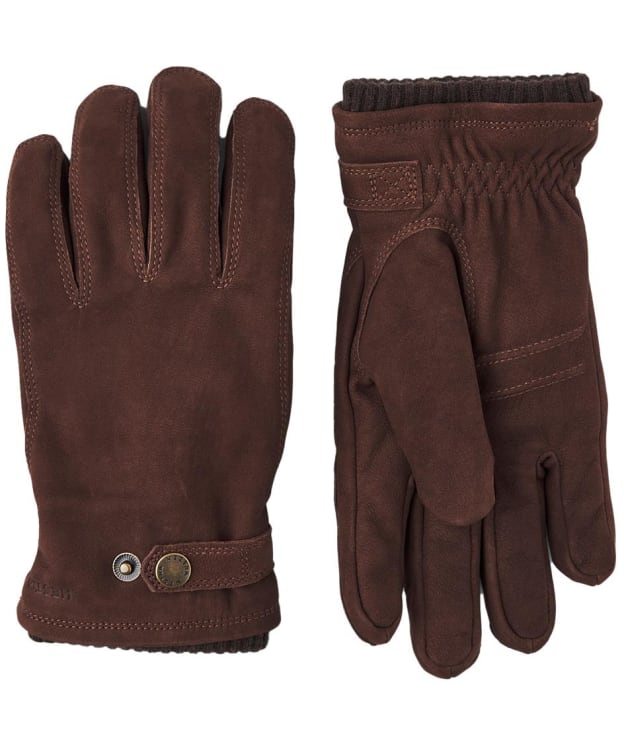 Men's Hestra Bergvik Nubuck Gloves - Espresso