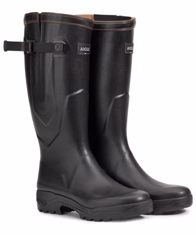 Aigle Parcours 2 Vario Adjustable Fit Tall Wellington Boots - Black