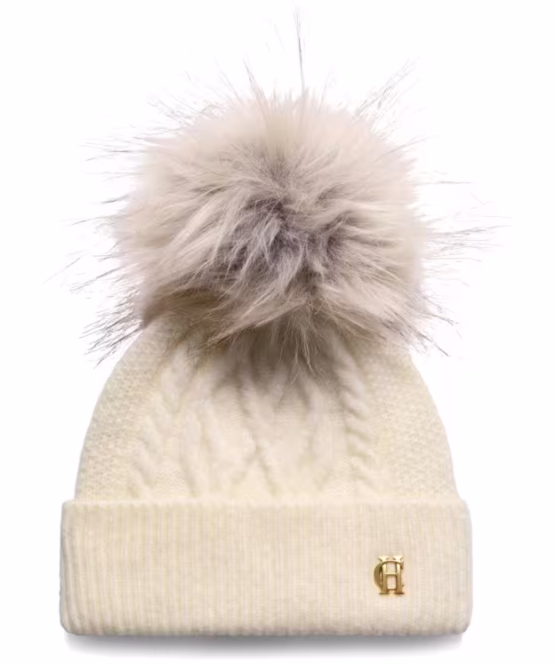 Women's Holland Cooper Sloane Bobble Hat - Cream