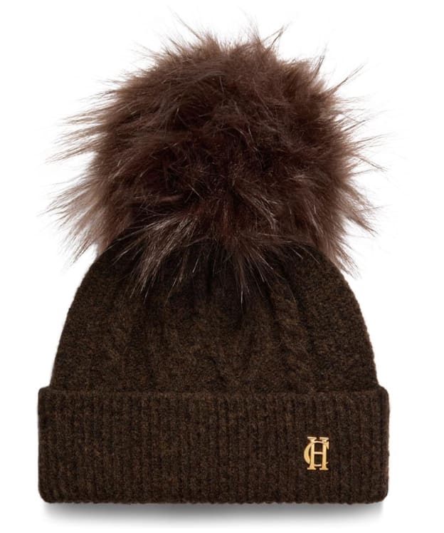 Women's Holland Cooper Sloane Bobble Hat - Chocolate