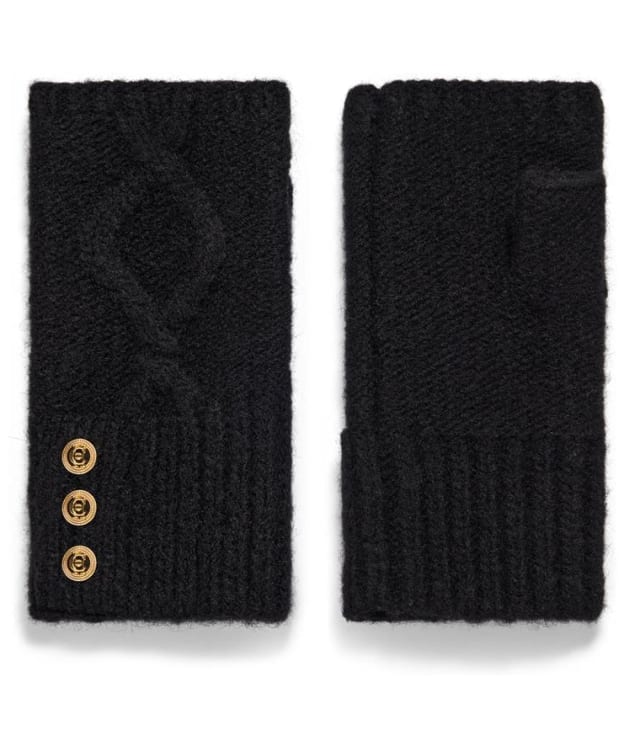 Women's Holland Cooper Sloane Fingerless Gloves - Black