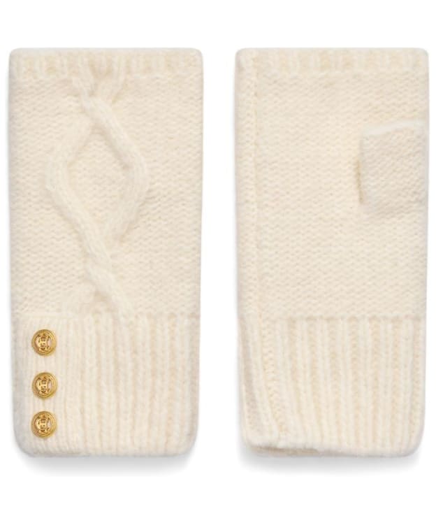 Women's Holland Cooper Sloane Fingerless Gloves - Cream