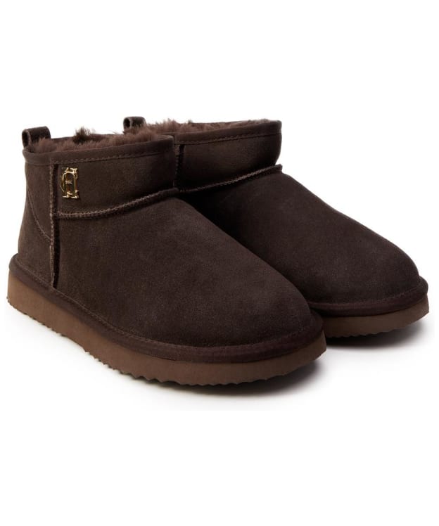 Women's Holland Cooper Ultra Mini Shearling Boot - Chocolate