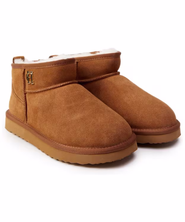 Women's Holland Cooper Ultra Mini Shearling Boot - Tan
