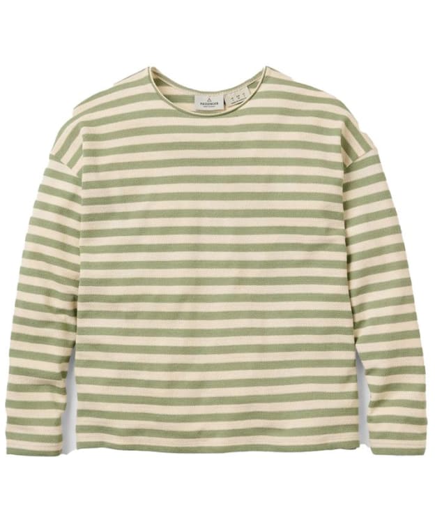 Women's Passenger Clothing Panorama Striped Long Sleeve T-Shirt - Stem Green