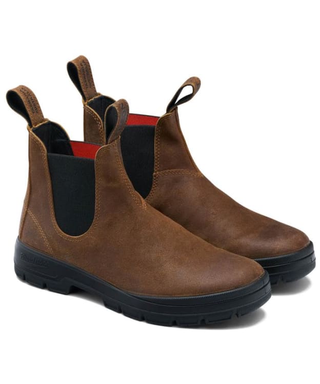 Men's Blundstone x Filson #2535 Waxed Suede Chelsea Boots - Sienna
