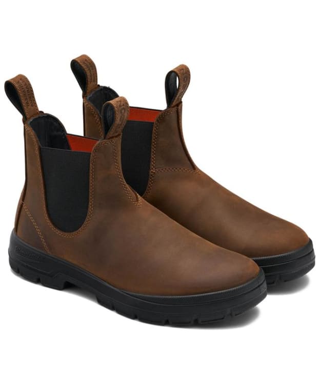 Men's Blundstone x Filson #2536 Oiled Nubuck Leather Chelsea Boots - Teak