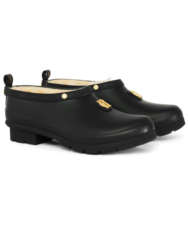 Women’s Holland Cooper Waterproof Rubber Gardening Loafer - Matte Black