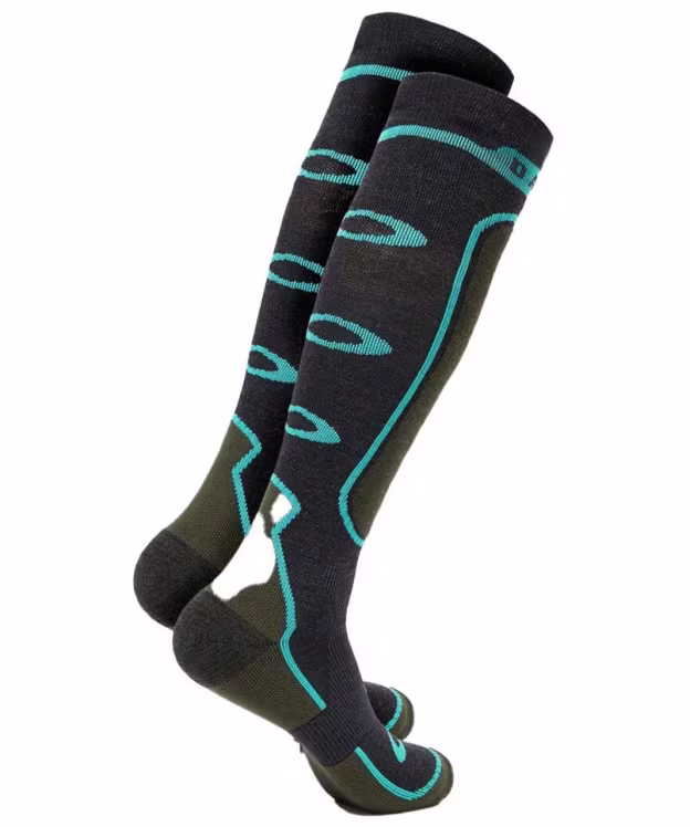 Men's Oakley Patrol Ski Socks - Army Green / Dark Heather