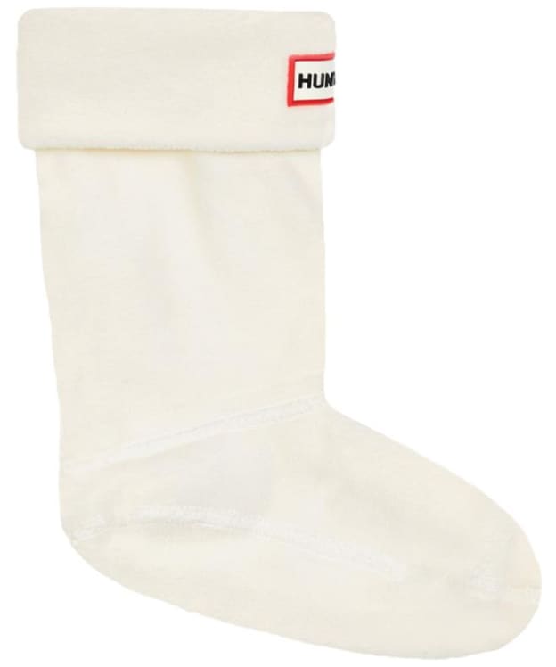 Hunter Fleece Short Boot Socks - Hunter White