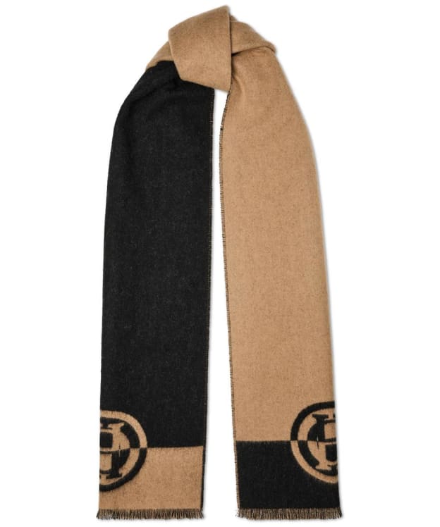 Women's Holland Cooper Jacquard Scarf - Camel / Black