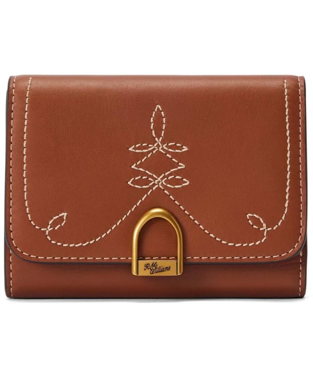 Women's R.M. Williams Eden Stitched Mini Leather Wallet - Tan