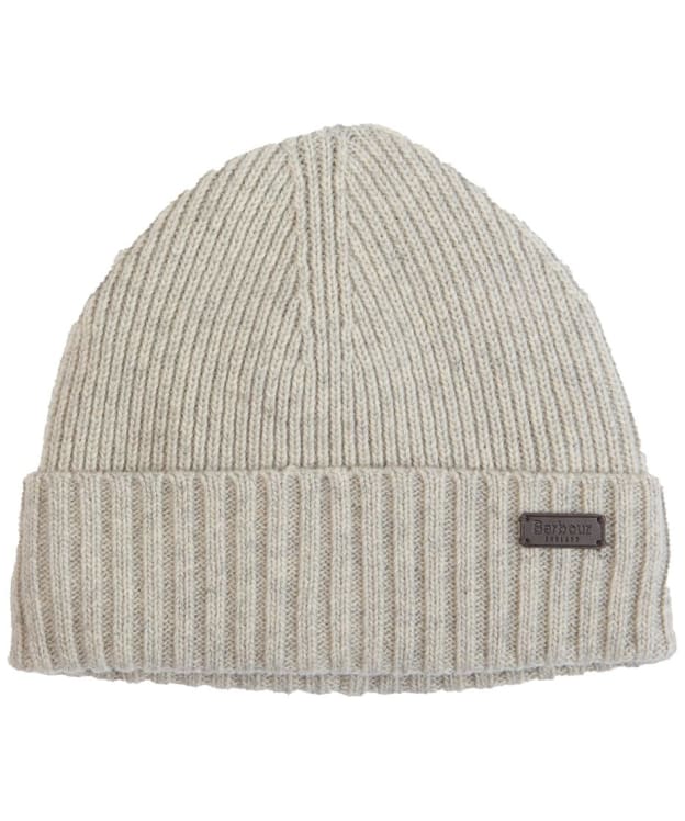 Men's Barbour Carlton Beanie Hat - Light Grey