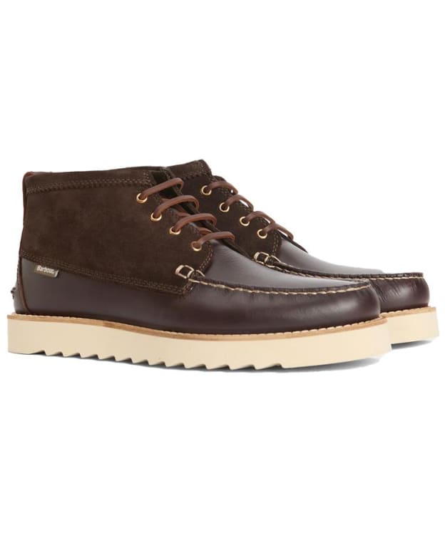 Men's Barbour Hadston Chukka Boots - Dark Brown