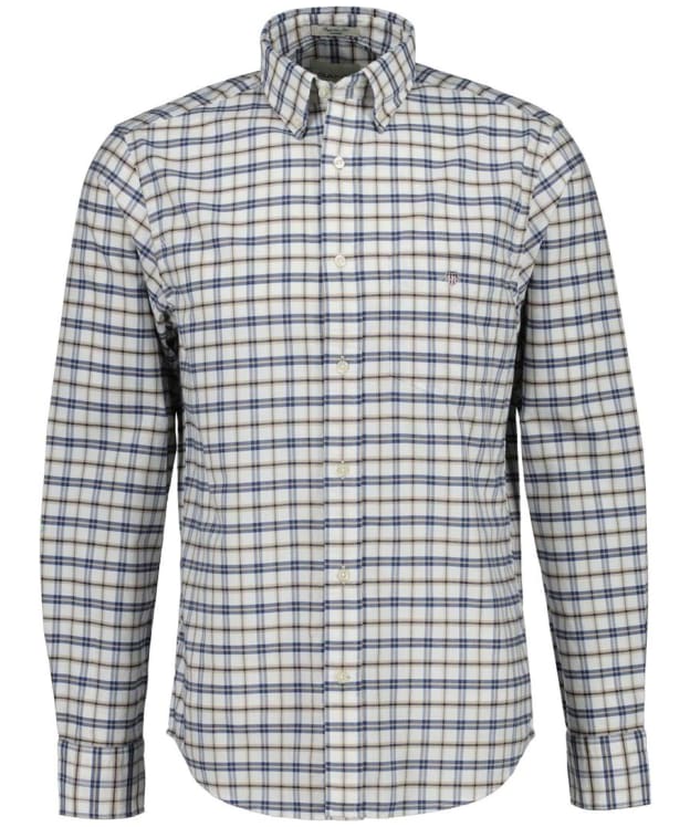 Men's GANT Regular Fit Classic Oxford Check Shirt - Vintage Blue