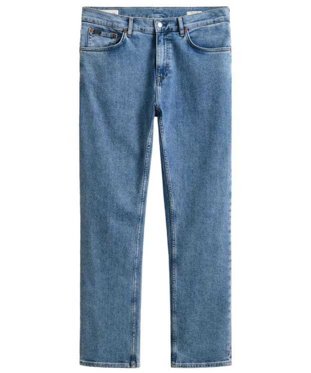Men's GANT Regular Fit Clean Wash Jeans - Semi Light Blue