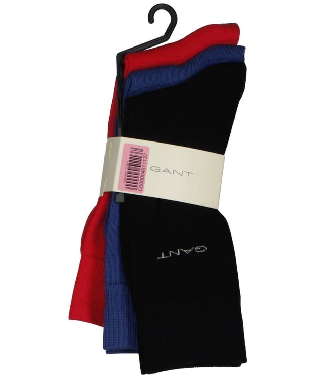 Men's GANT Soft Cotton Socks - 3 Pack - Rose Red