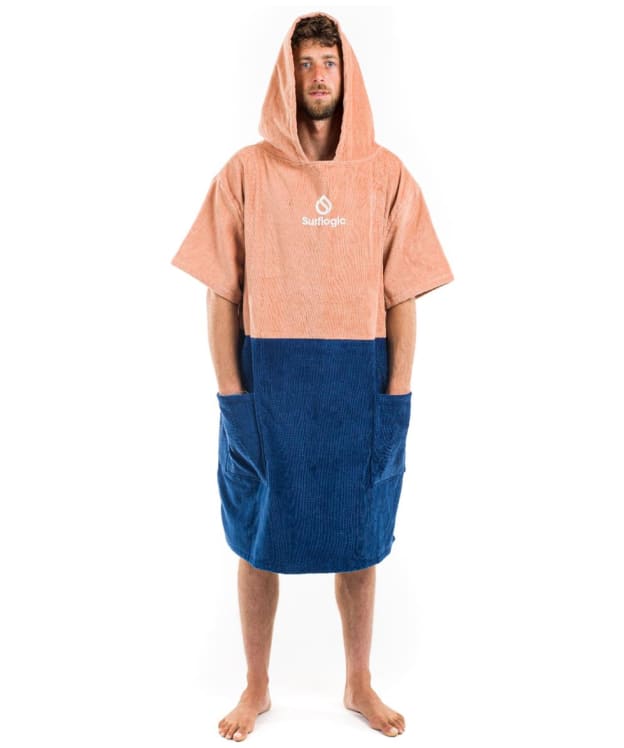 Surflogic Cotton Changing Poncho - Tile / Navy 
