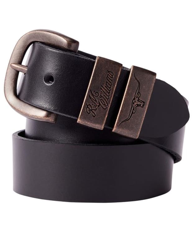 Men's R.M. Williams 1 1/2" Drover Belt - Black