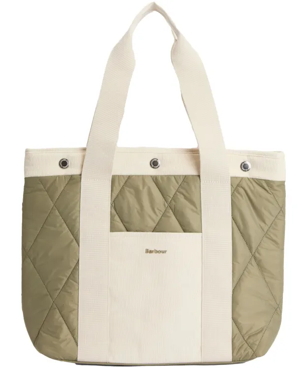 Women's Barbour Healy Tote Bag - Bleached Olive