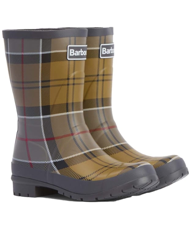 Women’s Barbour Banbury Mid Height Wellington Boots - Dress Tartan