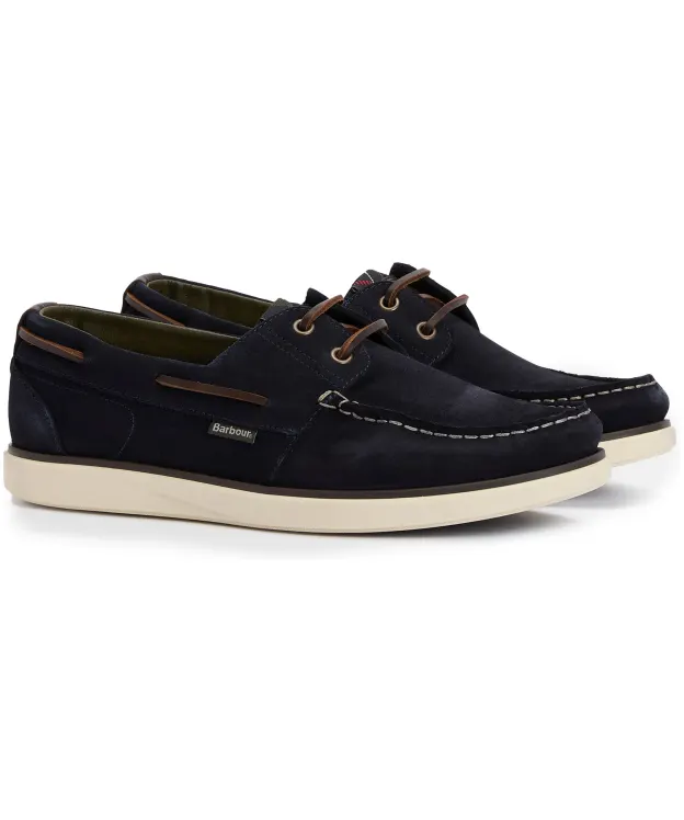 Men's Barbour Rothley Boat Shoe - Navy Suede
