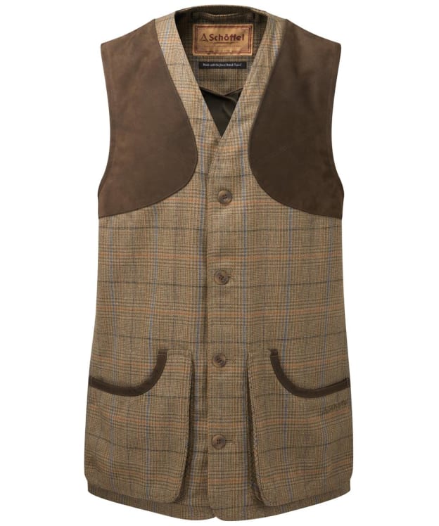 Men's Schoffel Ptarmigan Tweed Waistcoat II - Arran Tweed