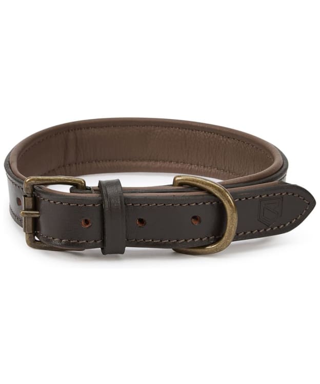 Dubarry Axel Leather Dog Collar - Mahogany