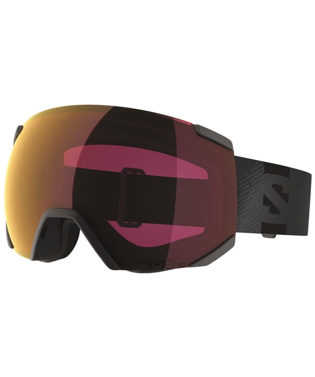 Salomon Radium Goggles - Sigma Poppy Red Lens - Ebony