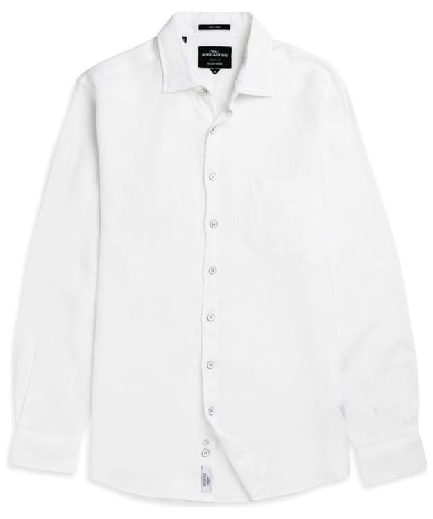 Men's Rodd & Gunn Coromandel Linen Sports Fit Shirt - Snow