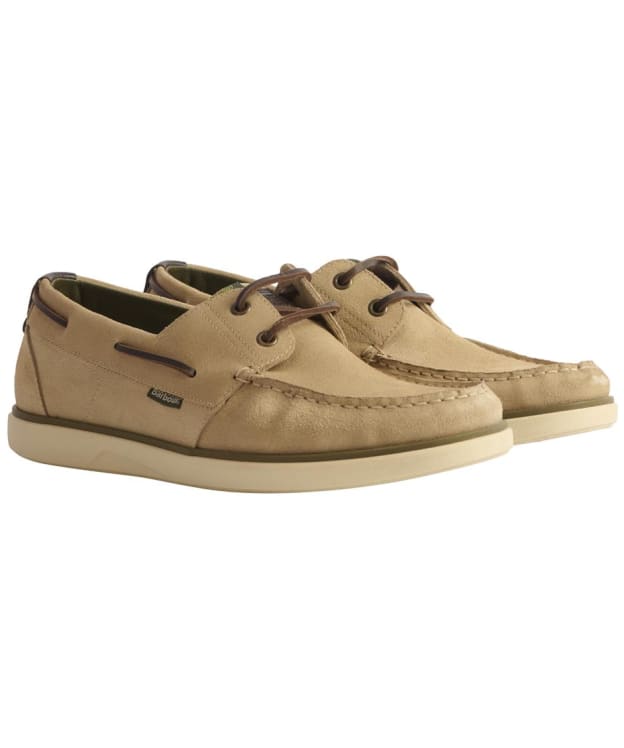 Men's Barbour Rothley Boat Shoe - Taupe Suede